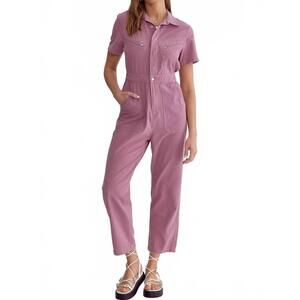 NEW ENTROUSA short sleeve jumpsuit in purple